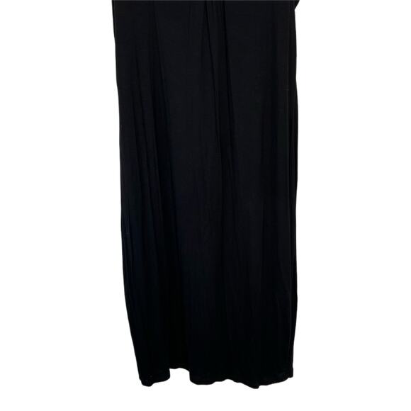 NWT Mossimo Black Beaded Neckline Lined Pullover Halter A-line Midi Dress XL - Picture 2 of 9